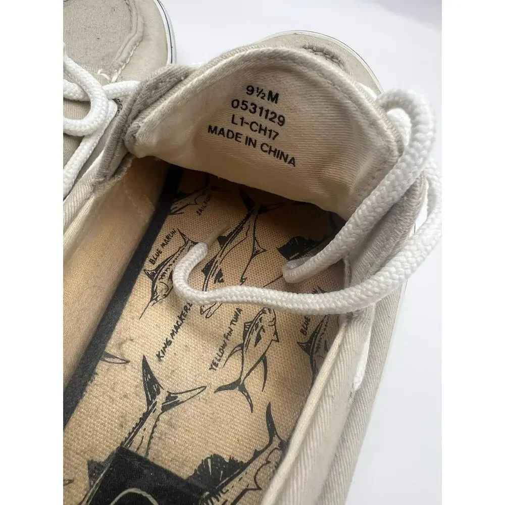 Sperry Bahama II Boat Shoes Khaki Color Men Size 9.5